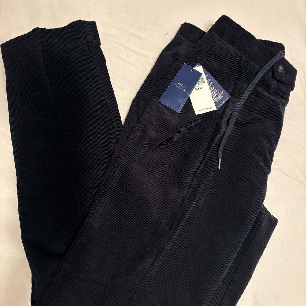 Polo Ralph Lauren Black Corduroy Pants